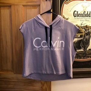 CALVIN KLEIN CROPPED HOODIE
